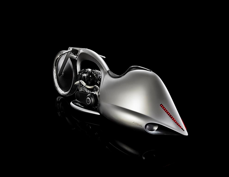 Illustration for article titled The Akrapovič Full Moon bike is like a Vespa from the future